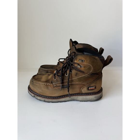 Ariat Rebar Composite Toe Work Boots 10053717 Women’s Size 8.5 Brown Waterproof - Picture 1 of 7